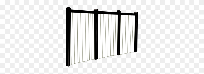 297x246 Black And White Fence Clip Art - Fence Clipart
