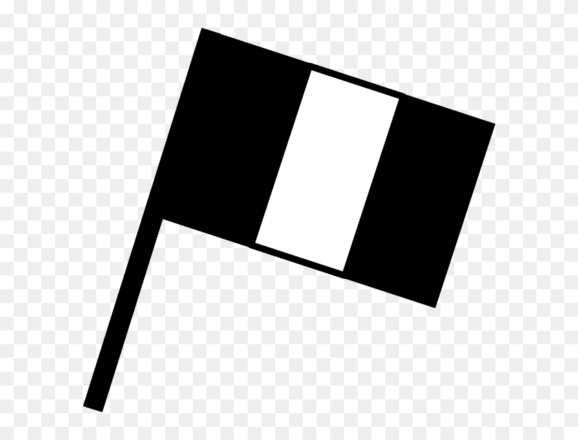 600x579 Black And White Flag Of France Clip Art - France PNG
