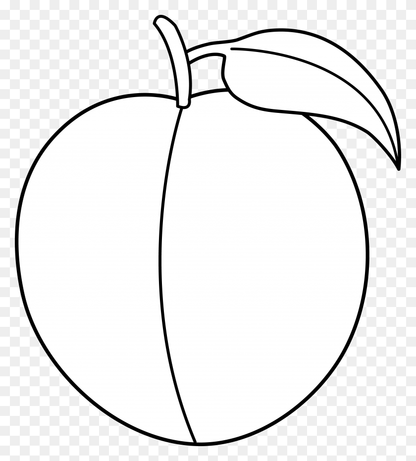 4911x5484 Black And White Fruit Clipart - Guava Clipart