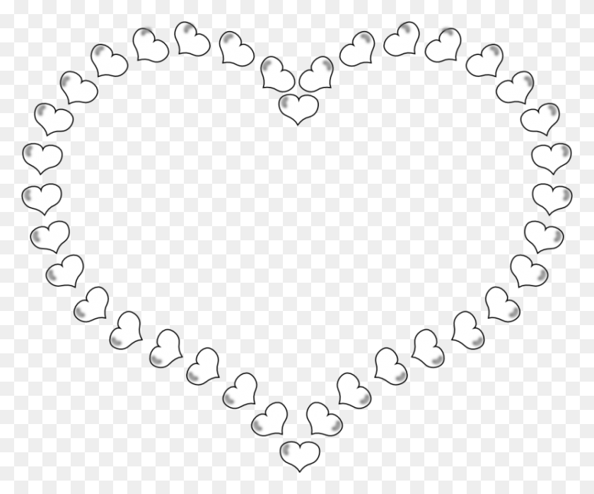 830x680 Black And White Heart Clipart - Shapes Clipart Black And White