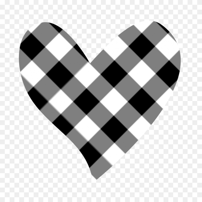 830x830 Черно-Белое Сердце - Клипарт Человеческое Сердце Черно-Белое