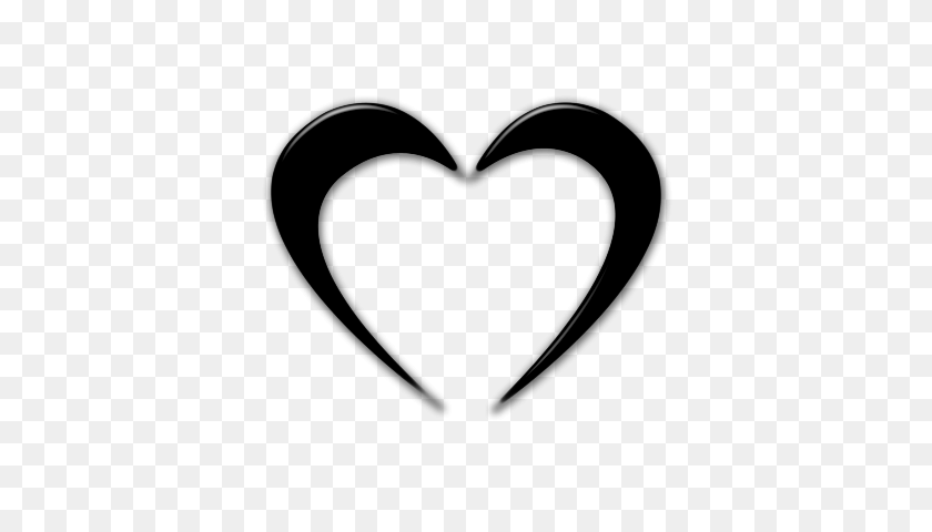 420x420 Black And White Heart Clipart Free Clipart - White Heart Clipart