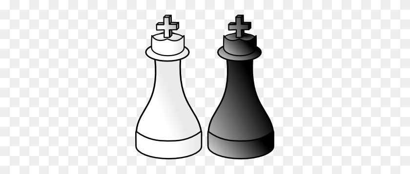 285x297 Black And White Kings Png, Clip Art For Web - Phone Clipart Black And White