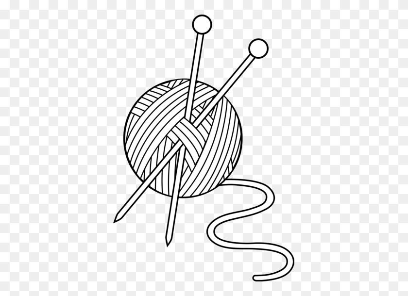 373x550 Black And White Knitting Set Knitting Knitting - Yarn And Crochet Hook Clipart