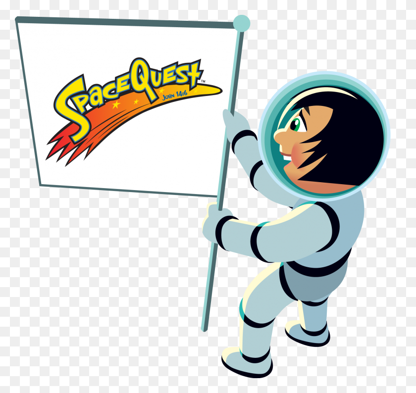 1751x1648 Black And White Little Girl Astronaut Clip Art - Girl Clipart PNG