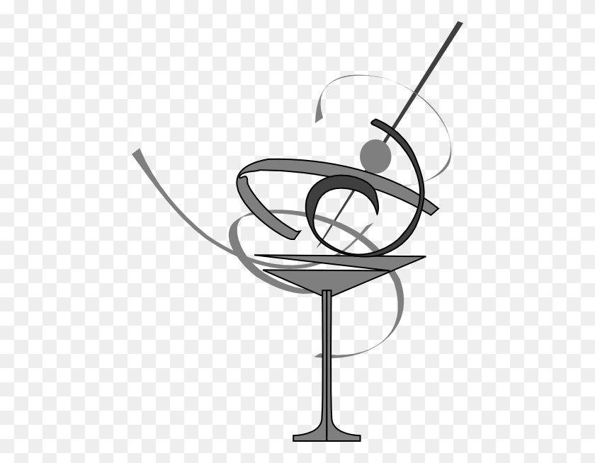468x594 Black And White Martini Glass Clip Art - Martini Glass Clipart Black And White