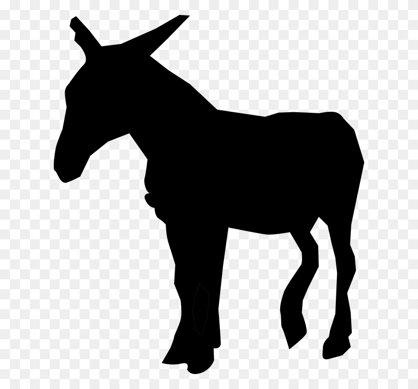 624x720 Black And White Mule Png Transparent Black And White Mule - Unicorn Head Clipart Black And White