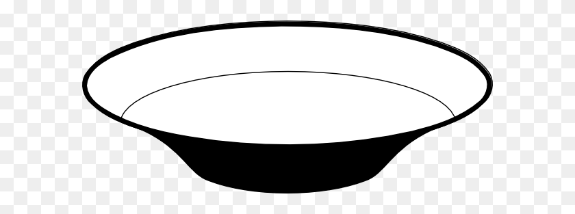 600x253 Black And White Paper Plates And Napkins - Dinner Plate With Food Clipart