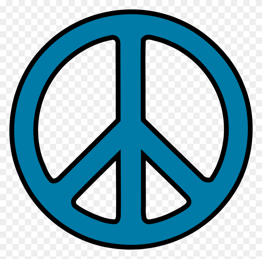 1969x1939 Black And White Peace Symbol Images - Wait Sign Clipart