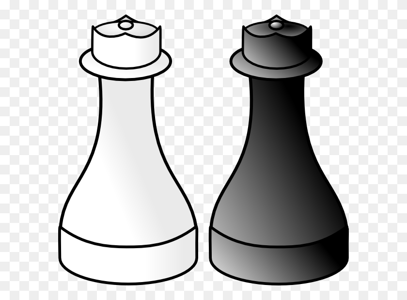600x559 Black And White Queens Clip Art - Salt And Pepper Clipart