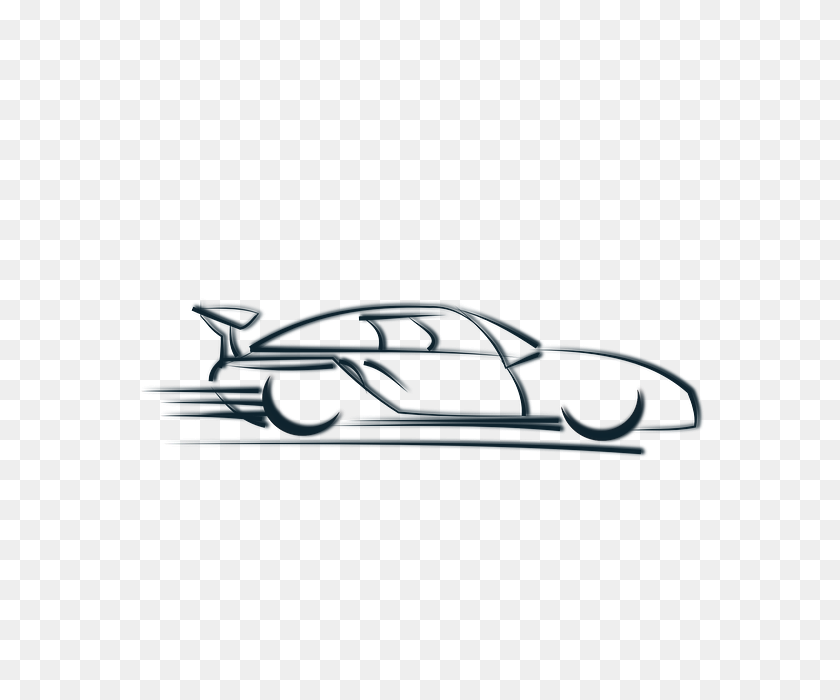 640x640 Black And White Race Car Png Transparent Black And White Race Car - Race PNG