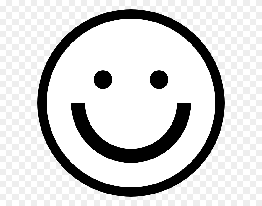 600x600 Smiley Png / Blanco Y Negro Png