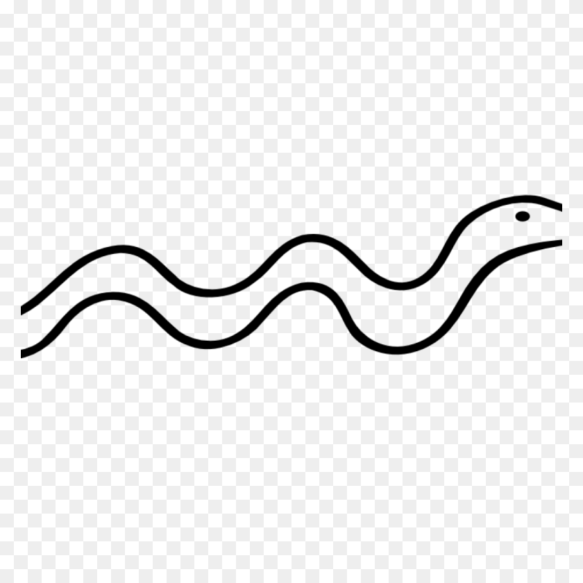 1024x1024 Blanco Y Negro Serpiente Clipart Clipart Guru Adorable Corona Gratis - Cute Snake Clipart