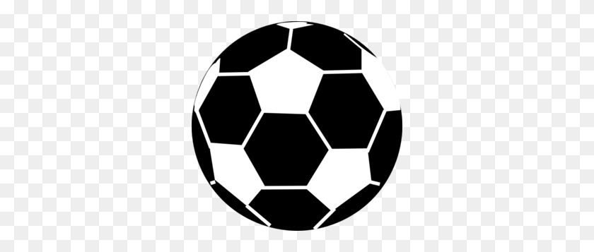 298x297 Black And White Soccer Ball Clip Art - Soccer Ball Clipart Black And White