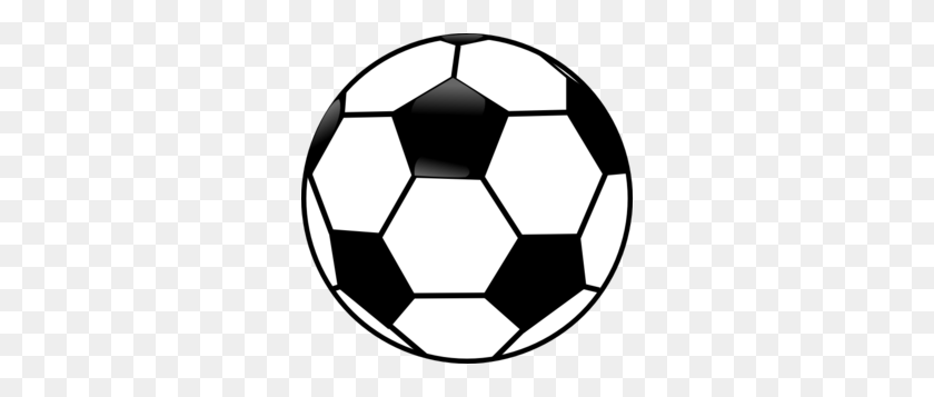 298x297 Черно-Белый Футбольный Мяч Картинки - Спортивные Мячи Клипарт Черный И Белый