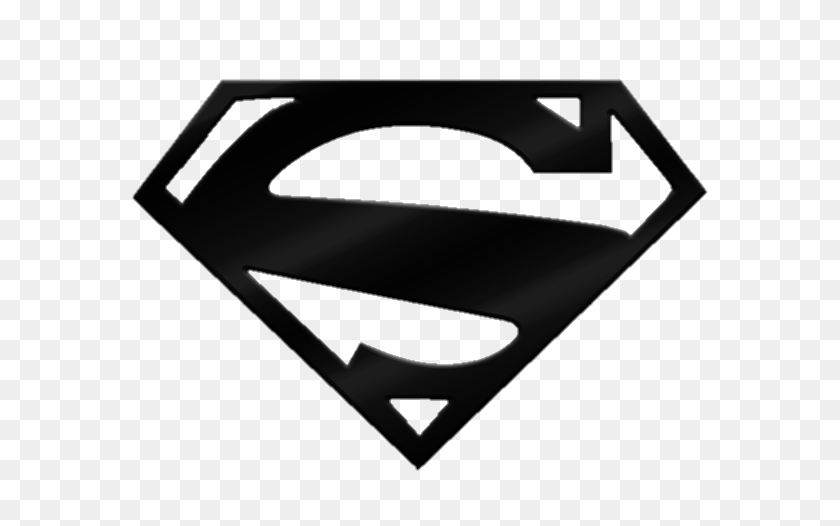 640x466 Черно-Белый Логотип Супермена Png Фото Png Искусства - Логотип Супермена Png