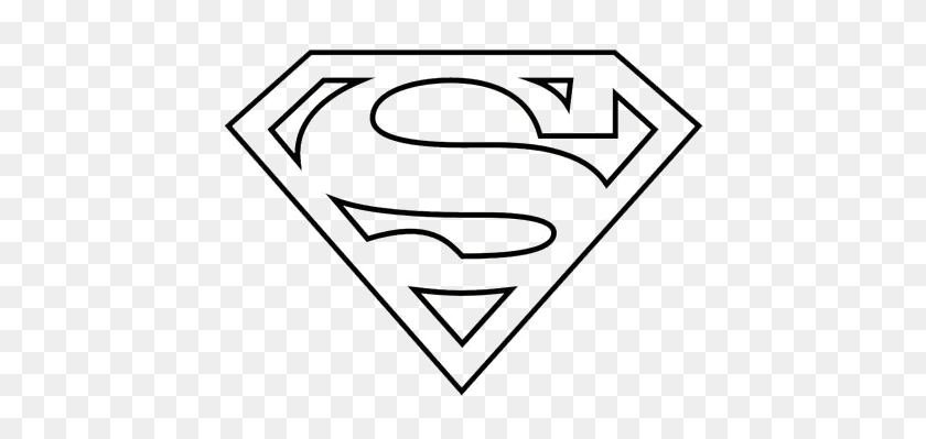 450x339 Black And White Superman Logo Png Transparent Image Png Arts - Superman Logo PNG