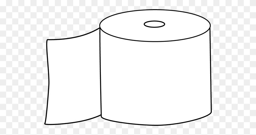550x382 Черно-Белый Клип-Арт Туалетной Бумаги - Клипарт Скрепки Черный И Белый