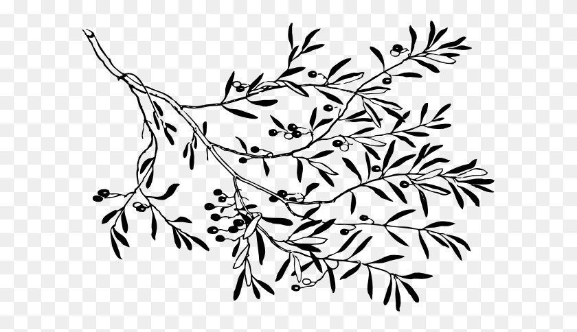 600x424 Black And White Tree Branch Clipart, Free Download Clipart - Tree Clipart Black And White