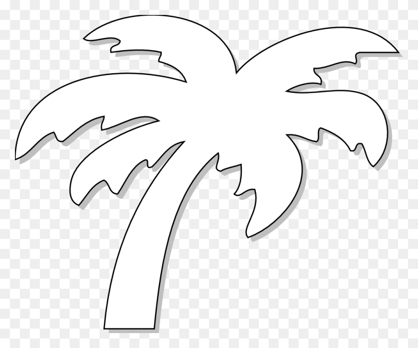 999x819 Black And White Tree Tattoos - Palm Tree Clipart Black And White