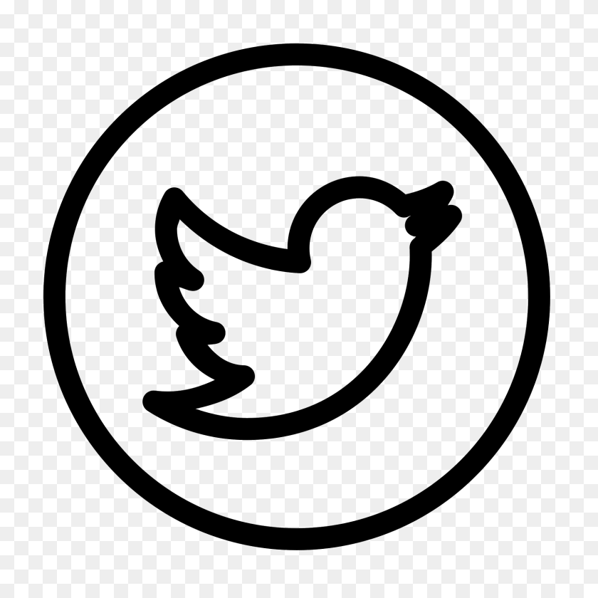 1600x1600 Twitter Blanco Y Negro Logo Png For Free Download On Ya Webdesign - Twitter Blanco Png