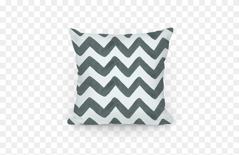 484x484 Black And White Watercolor Chevron Pattern Throw Pillow Lookhuman - Chevron Pattern PNG