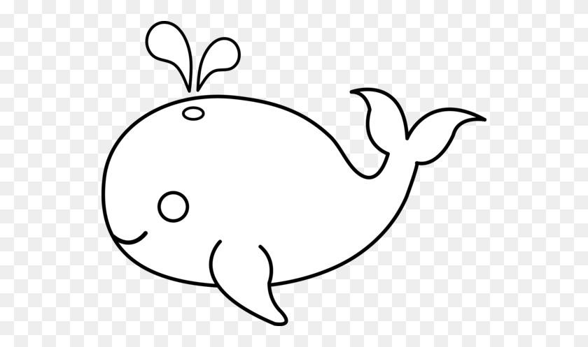 550x437 Black And White Whale Clipart - Taco Clipart Black And White