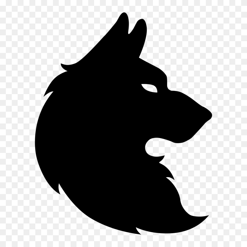 1600x1600 Black And White Wolf Png Transparent Black And White Wolf - Wolf Cartoon PNG