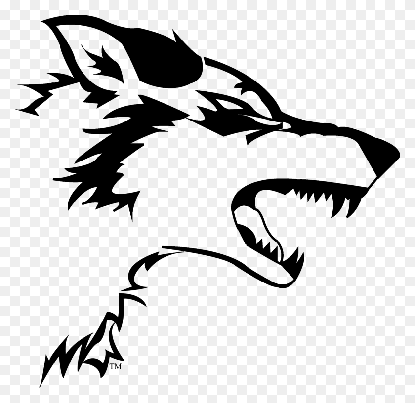 1600x1551 Черный И Белый Волк Png Прозрачный Черный И Белый Волк - Логотип Волк Png