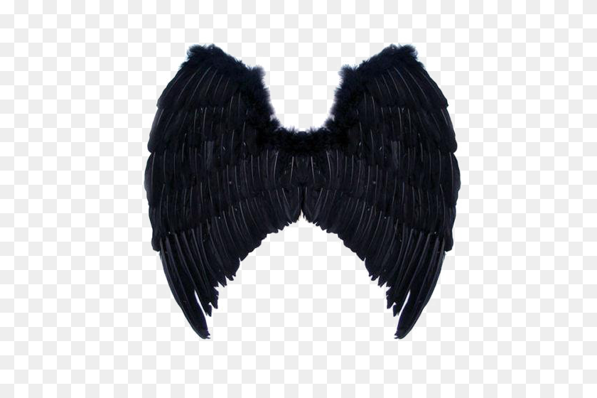 500x500 Black Angel Wings Png Image Background - Black Wings PNG