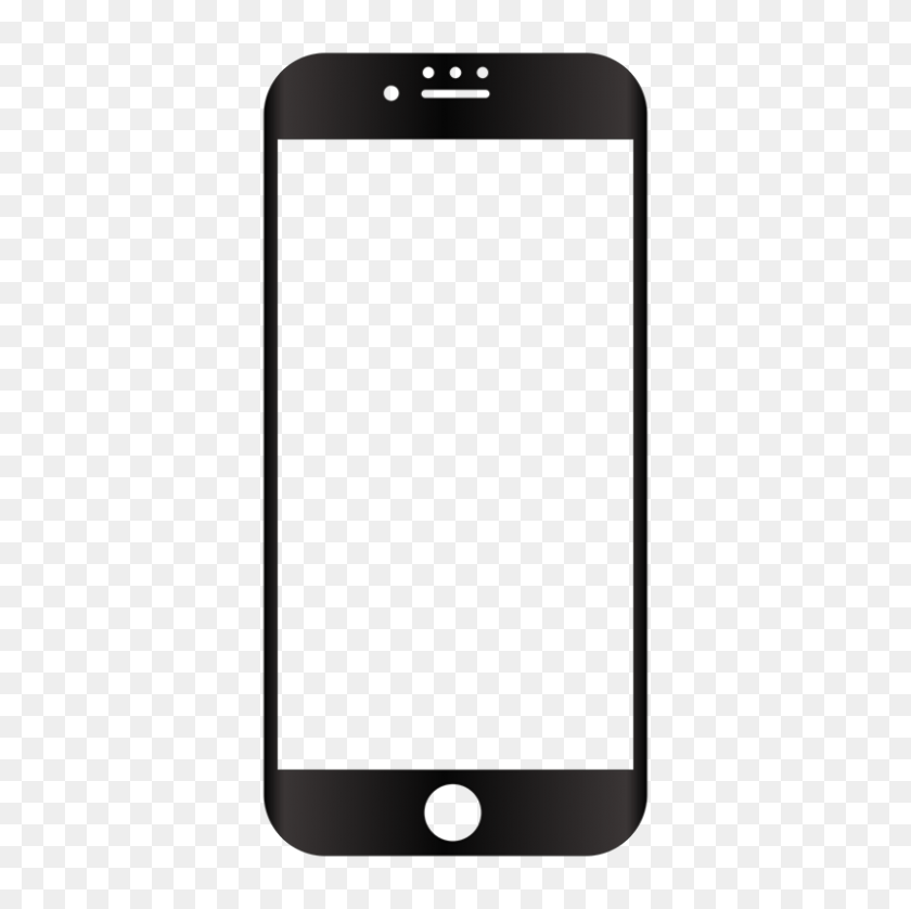 800x798 Черное Антибликовое Закаленное Стекло Toughn Для Iphone Plus Robobull - Блики Png