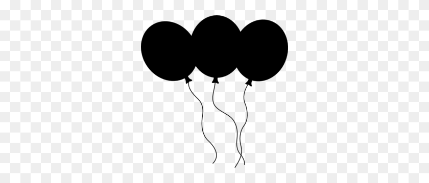 288x299 Clipart De Globos Negros - Clipart De Confeti Blanco Y Negro