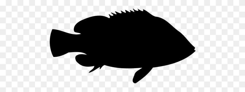 500x256 Black Banded Sea Perch - Whistle Clipart Black And White