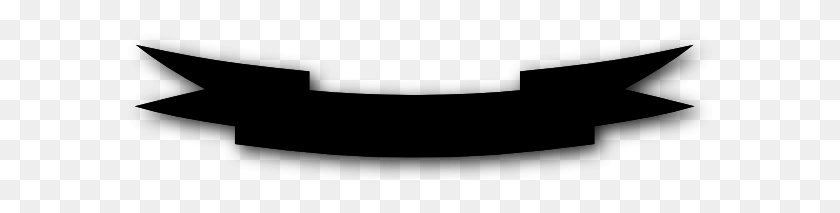 600x153 Black Banner Png Image With Transparent Background Vector, Clipart - Black Banner PNG