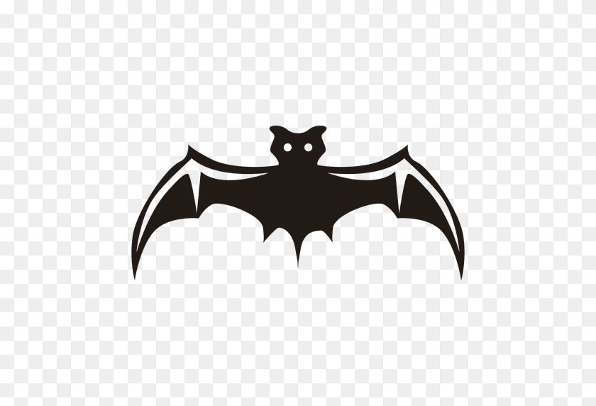 512x512 Black Bat Silhouette - Bat Silhouette PNG