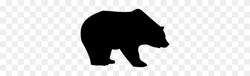 298x198 Черный Медведь Клипарт Медвежий Коготь - Медвежья Лапа Png