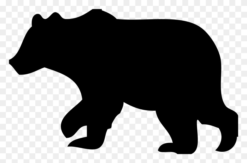1846x1168 Black Bear Clipart Outline - Black Bear Clipart