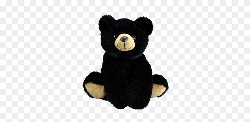 350x350 Черный Медведь Дюймов Плюш - Черный Медведь Png