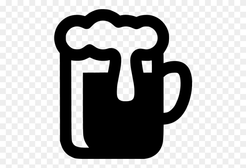 512x512 Black Beer Icon - Beer Can Clipart Black And White