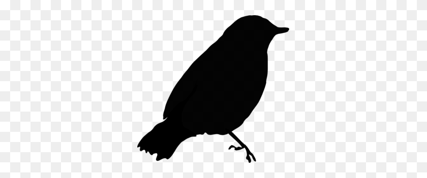 299x291 Black Bird Silhouette Png, Clip Art For Web - Feather Black And White Clipart