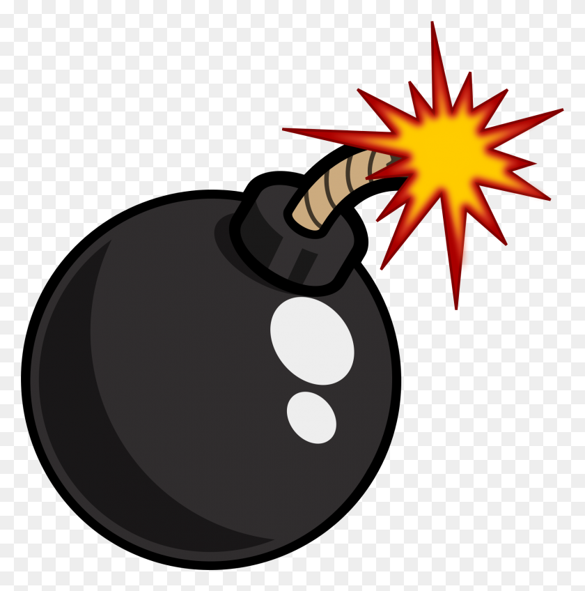 1668x1686 Черная Бомба - Векторный Клипарт