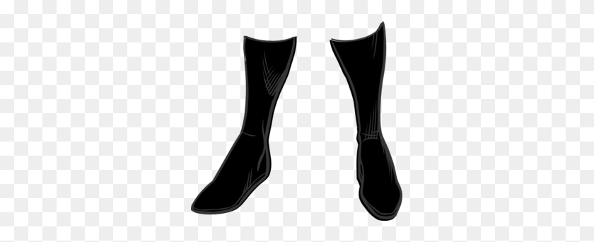 299x282 Black Boots Clip Art - Rain Boots Clipart Black And White