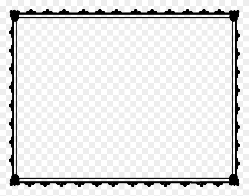 1100x850 Коллекция Клипартов С Черной Рамкой - Черно-Белые Картинки С Границами Бесплатно