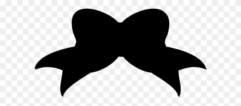600x309 Black Bow Clip Art - Bow Black And White Clipart