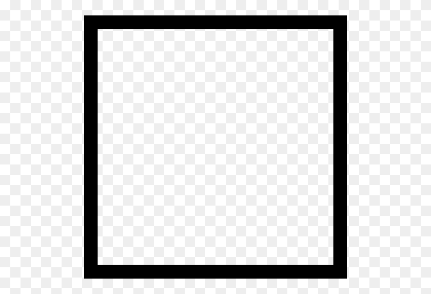 512x512 Black Box Outline Png Png Image - Box Outline PNG