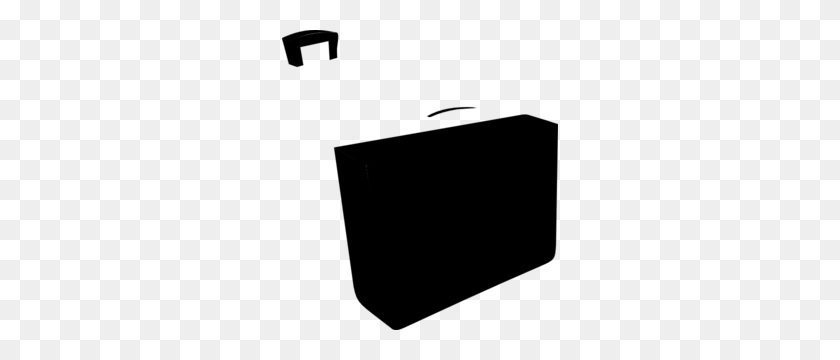 276x300 Black Briefcase Clip Art - Briefcase Clipart Black And White