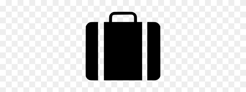 256x256 Black Briefcase Icon - Briefcase Icon PNG