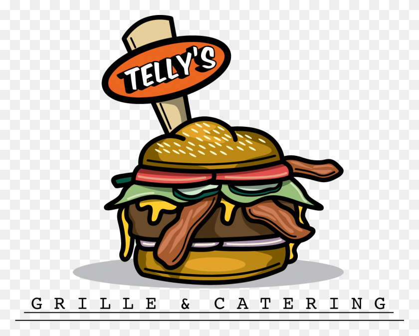 1194x939 Black Business Spotlight Telly's Grille And Catering Black - Bun In The Oven Clipart