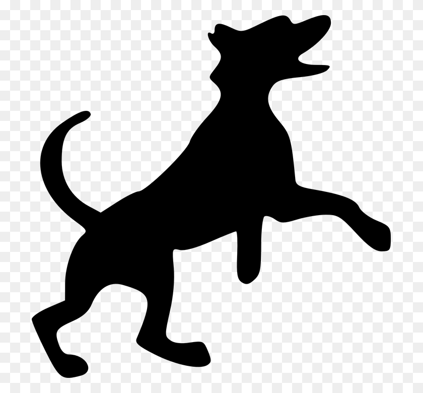 713x720 Группа Изображений Черная Мультяшная Собака - Pitbull Clipart Черно-Белый