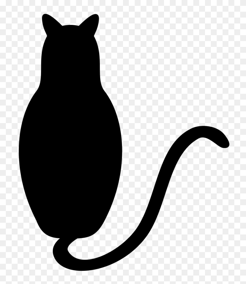 878x1024 Black Cat - Black Cat PNG
